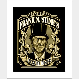 Gentleman Frank N. Stine's Pickled Brains Lable Posters and Art